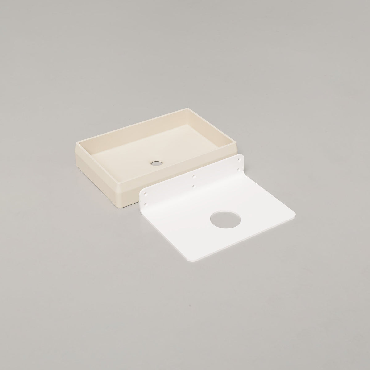 Nood Co Prism Rectangle Concrete Basin in Wheat | Nood Co