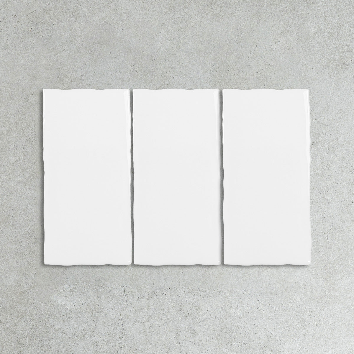 Rustic White Handmade Subway Tile – Gloss finish