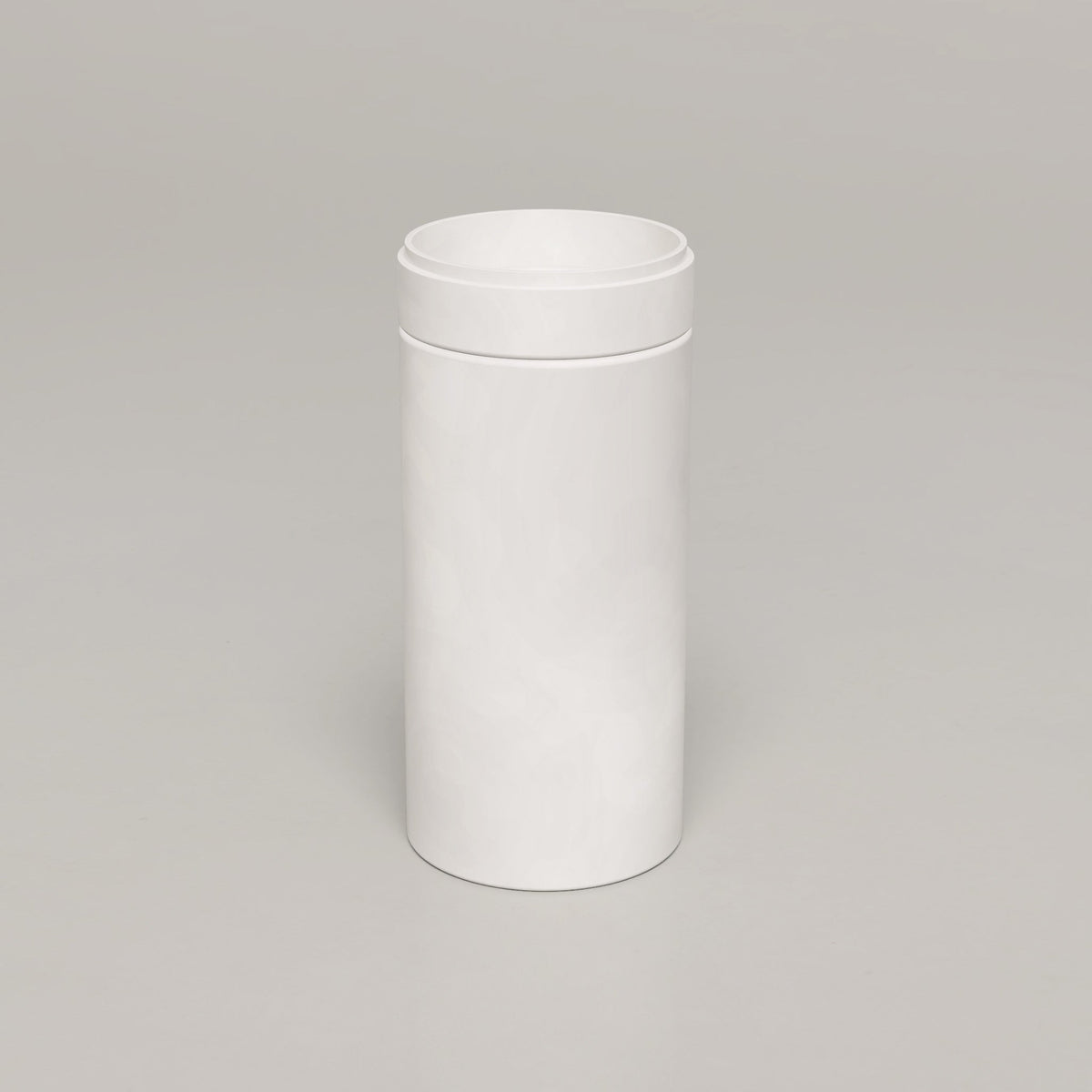 Nood Co Cylinder Stepp Circle Concrete Basin in Ivory | Nood Co