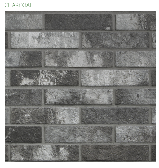 London Brick 60x250mm Floor & Wall Tile in Sunset, Multi, Fog, Beige & Charcoal, Rustic Natural finish