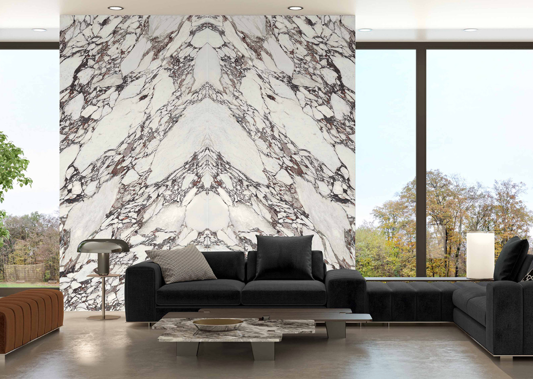Arabescato Viola Megaslab 3200x1600x6mm – Honed finish