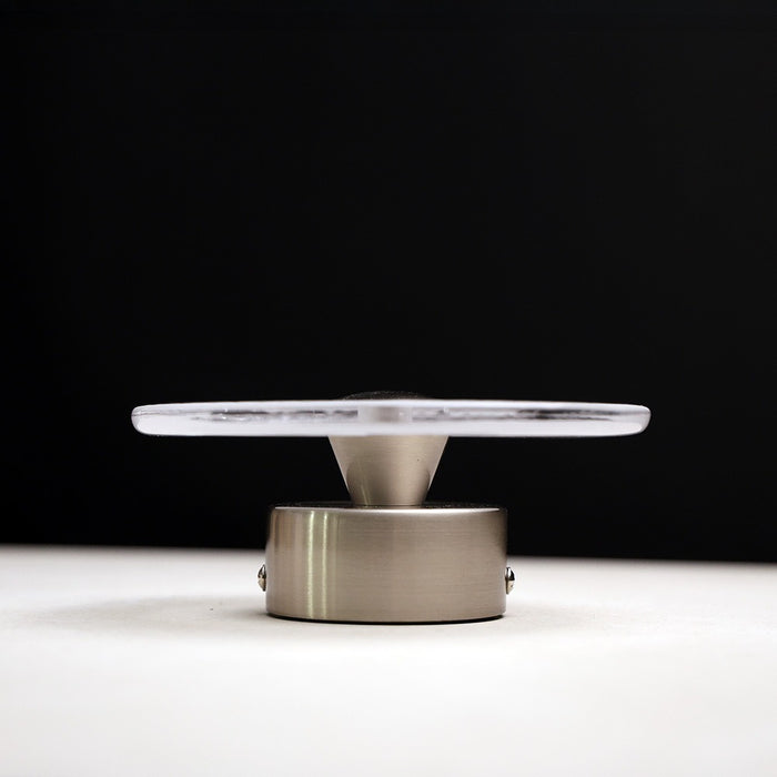 Lunara Caspia Frosted Wall Light in Brushed Nickel #Colour_Brushed Nickel