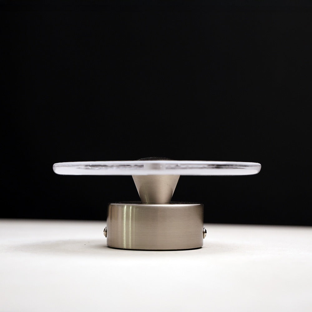 Lunara Caspia Frosted Wall Light in Brushed Nickel
