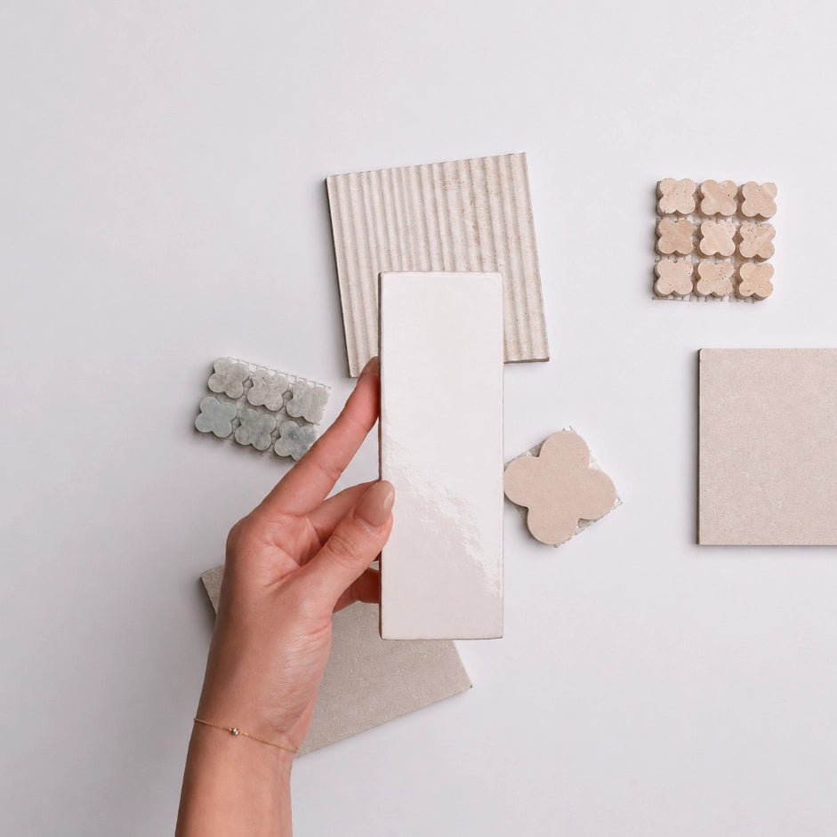 Soft Stone Sanctuary Tile Sample Box | Serano Surfaces