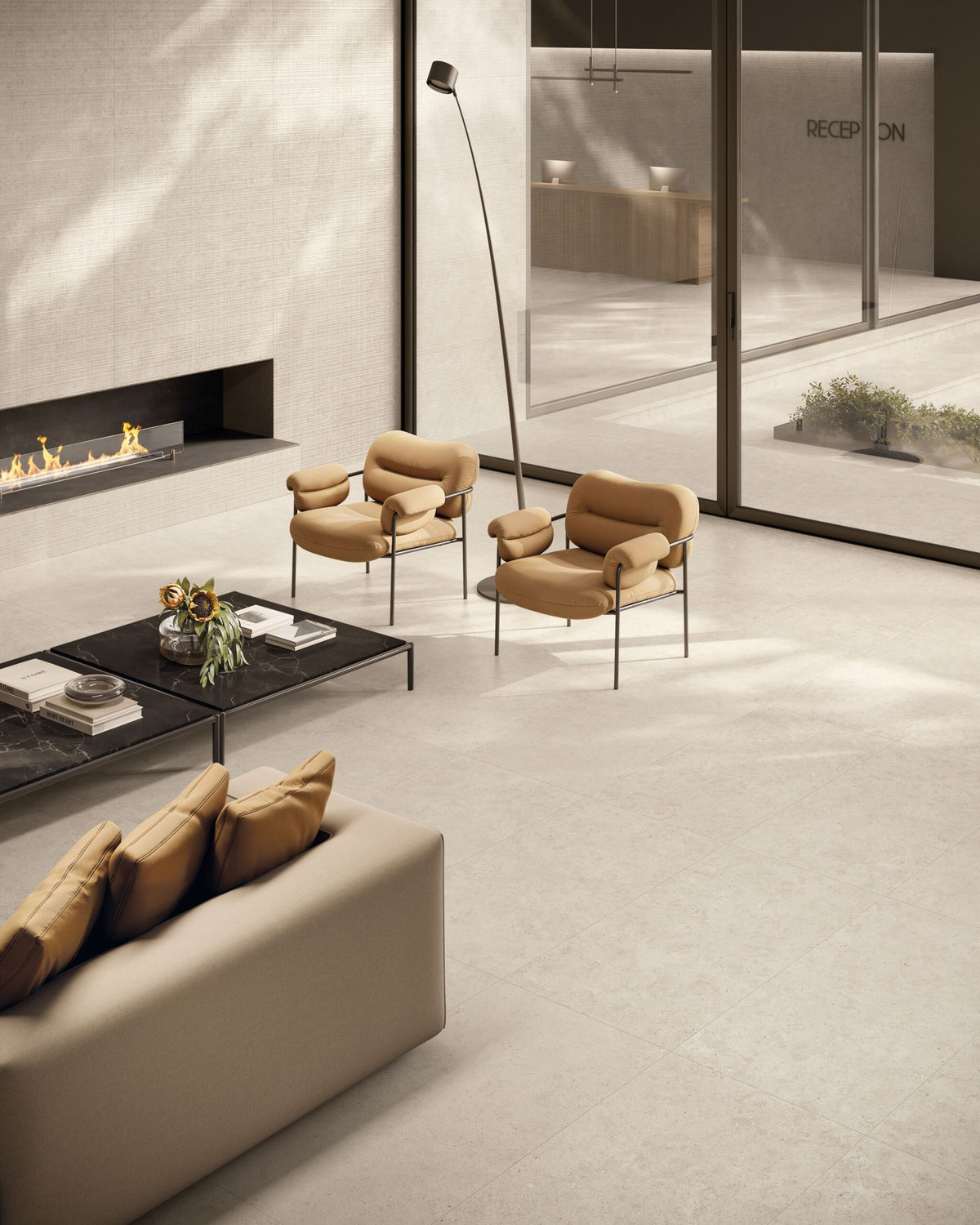 Moonlit Stone Look Porcelain Floor & Wall Tile