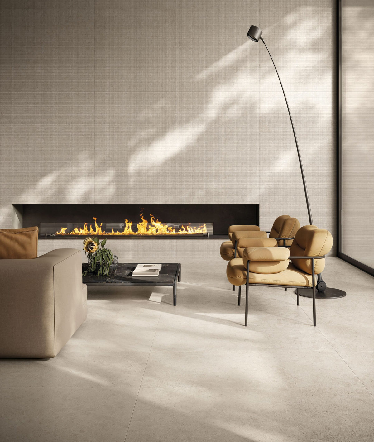 Moonlit Stone Look Porcelain Floor & Wall Tile