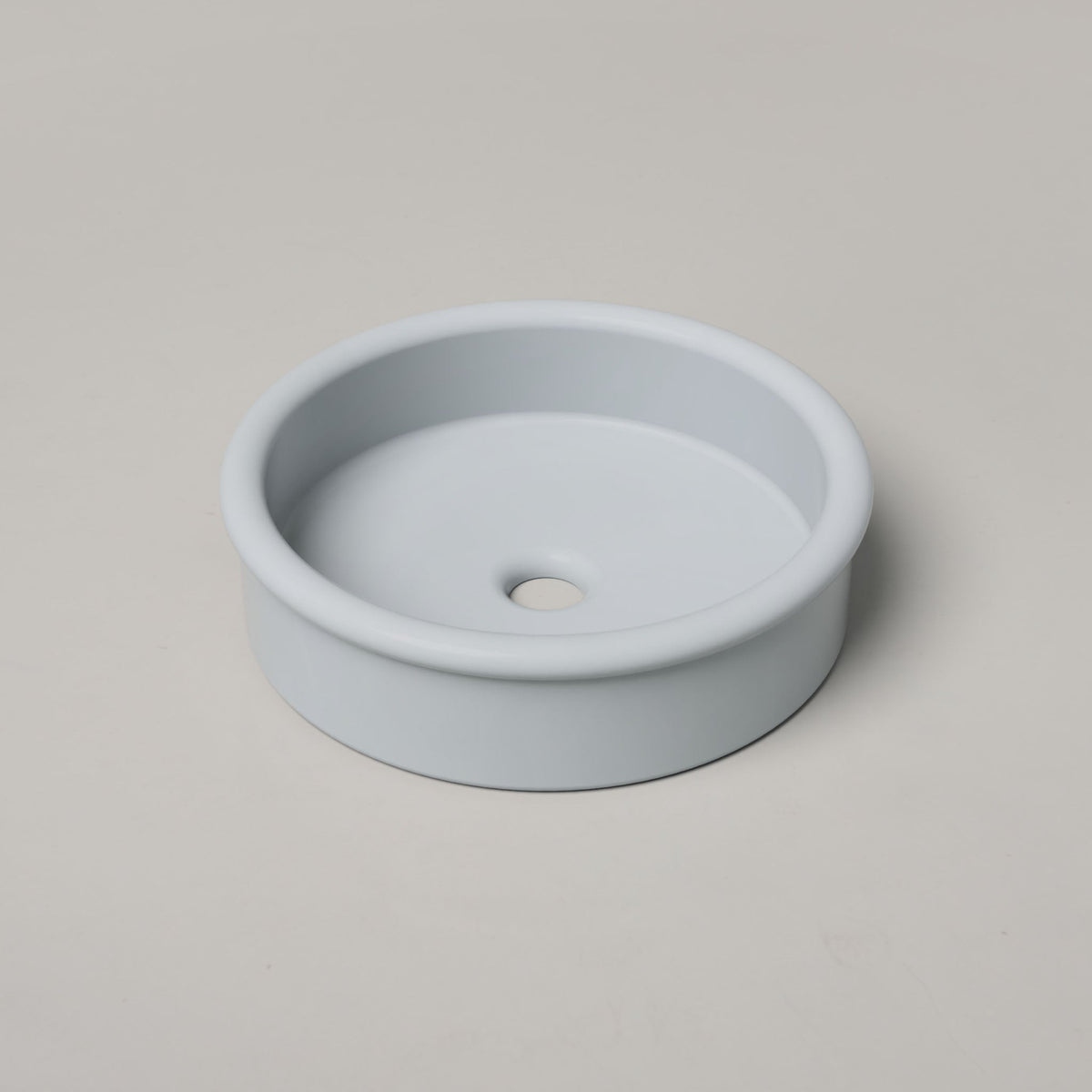 Nood Co Tubb Concrete Basin in Powder Blue | Nood Co
