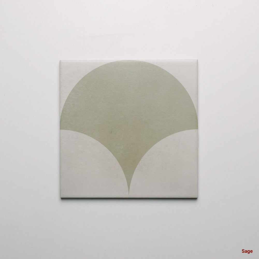 Tiffany Series Porcelain Floor and Wall Tile in Sage, Matt finish