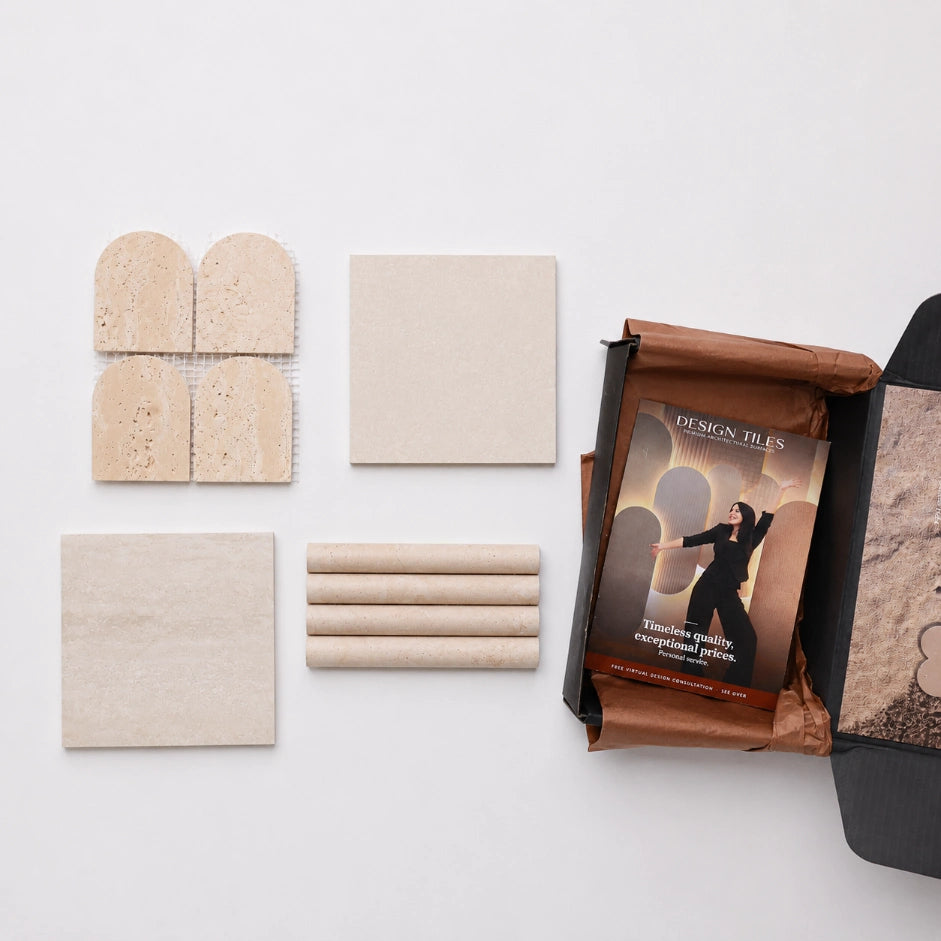 Tevel Travertine Tile Sample Box | Serano Surfaces