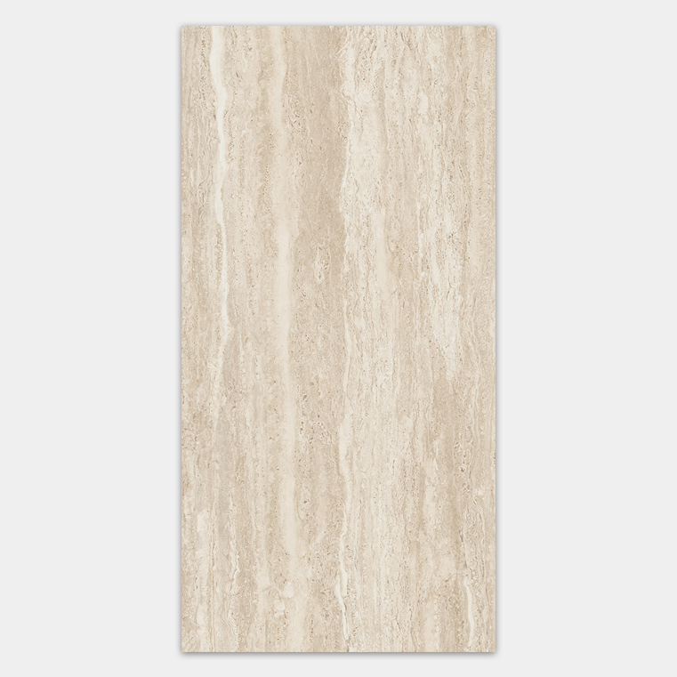 Tivoli Travertine Look Porcelain Tile | Italian Vein Cut Floor & Wall Tile