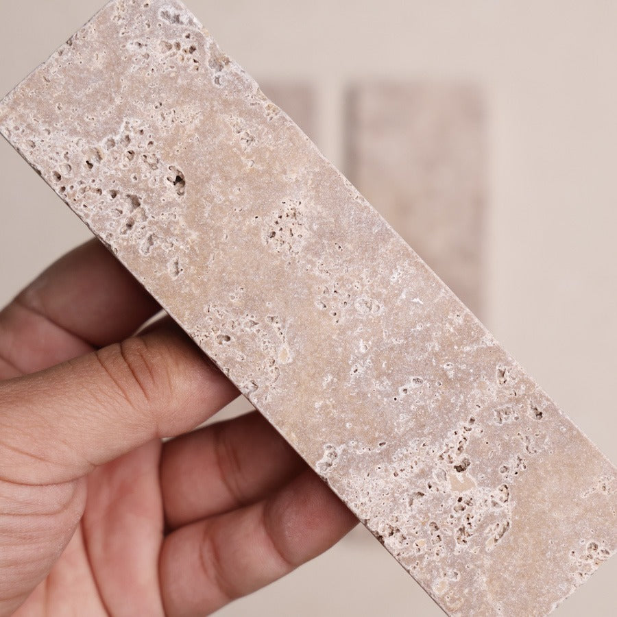 Travertine Subway Tile | Tumbled & Honed Natural Stone