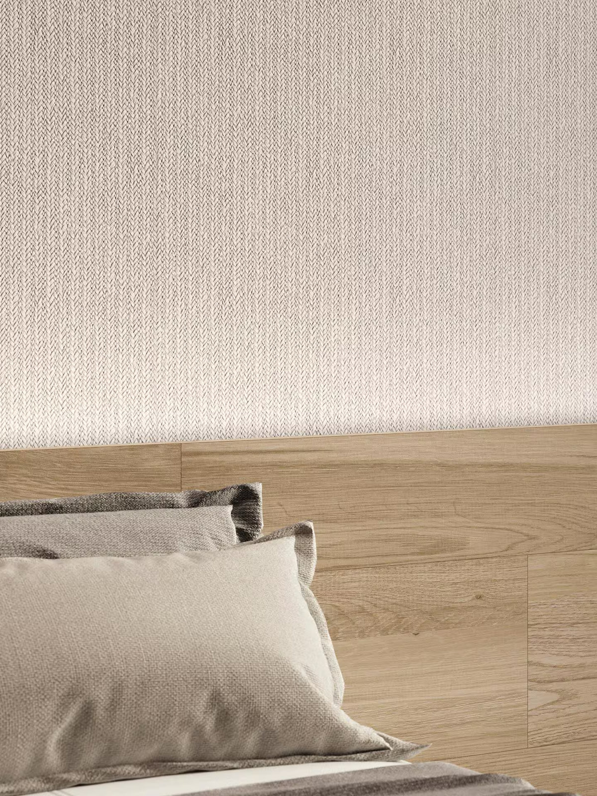 Porcelanosa Treccia Blanco Basketweave Texture Tile 596x1500 – 3D / Texture finish