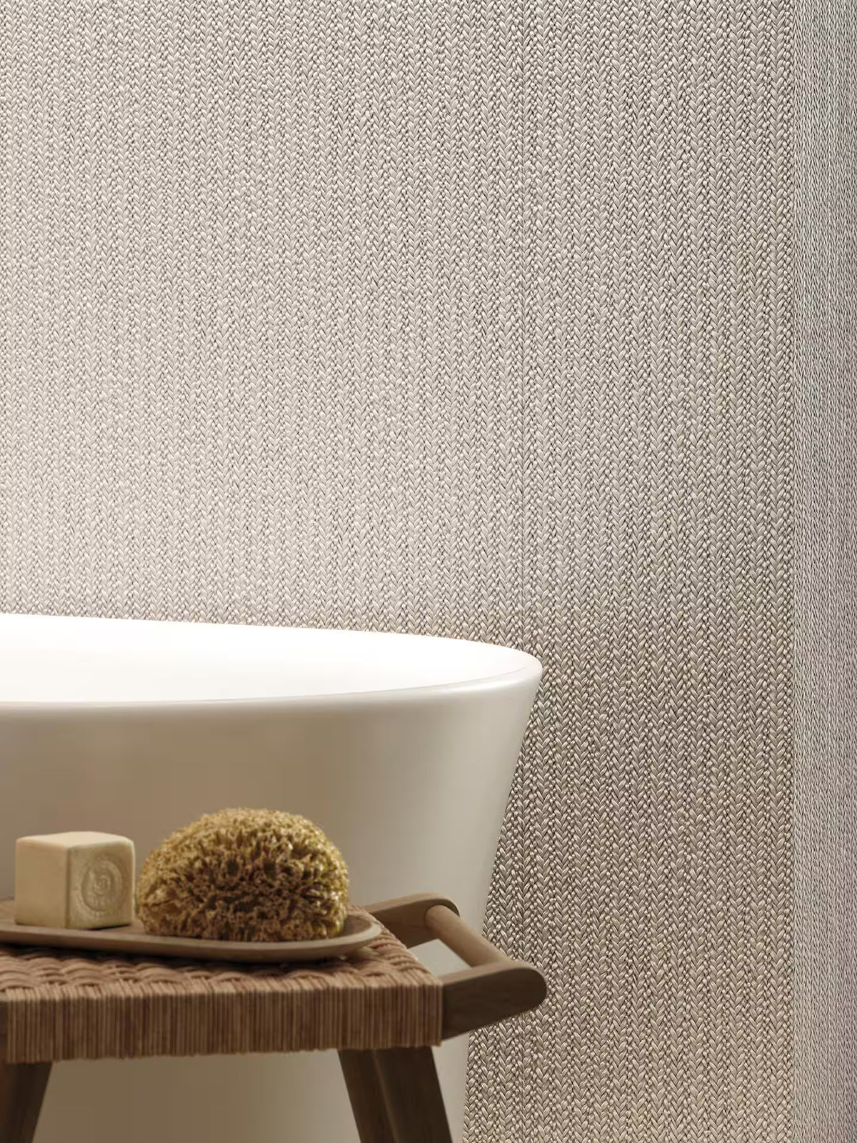 Porcelanosa Treccia Blanco Basketweave Texture Tile 596x1500 – 3D / Texture finish