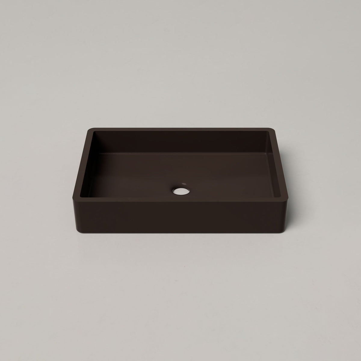 Nood Co Vesl Rectangle Concrete Basin in Slate | Nood Co