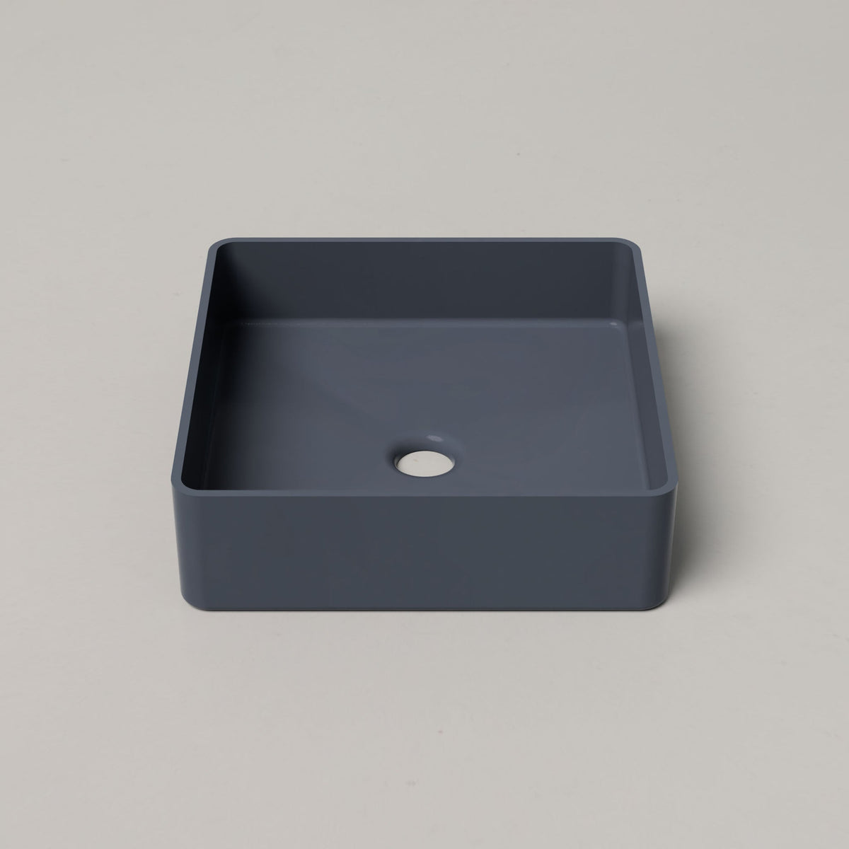 Nood Co Vesl Square Concrete Basin in Copan Blue | Nood Co