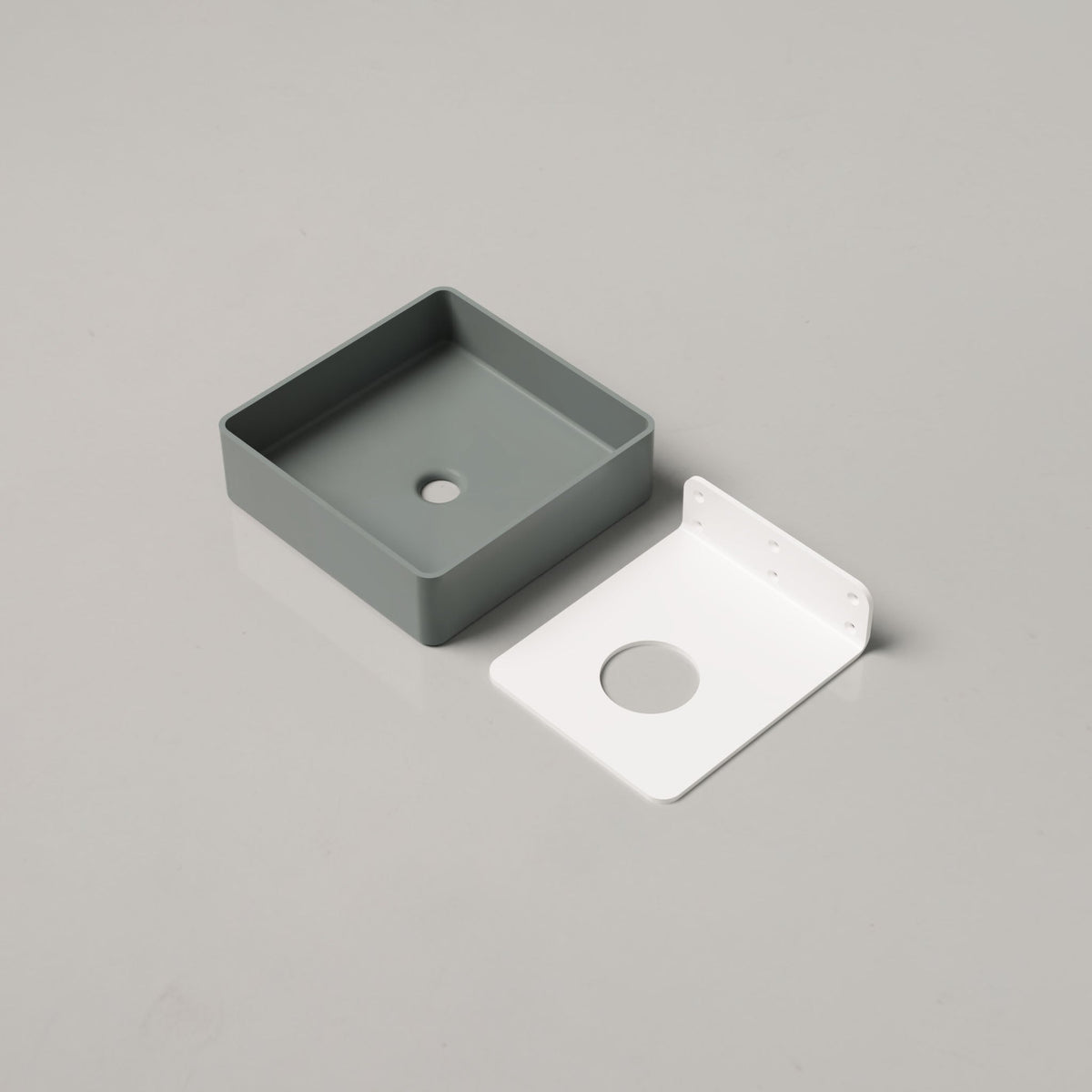 Nood Co Vesl Square Concrete Basin in Rowboat | Nood Co