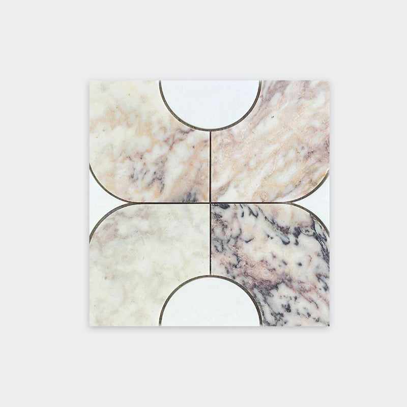 Viola Stella Cupola Mosaic 305x305 mm – Honed finish