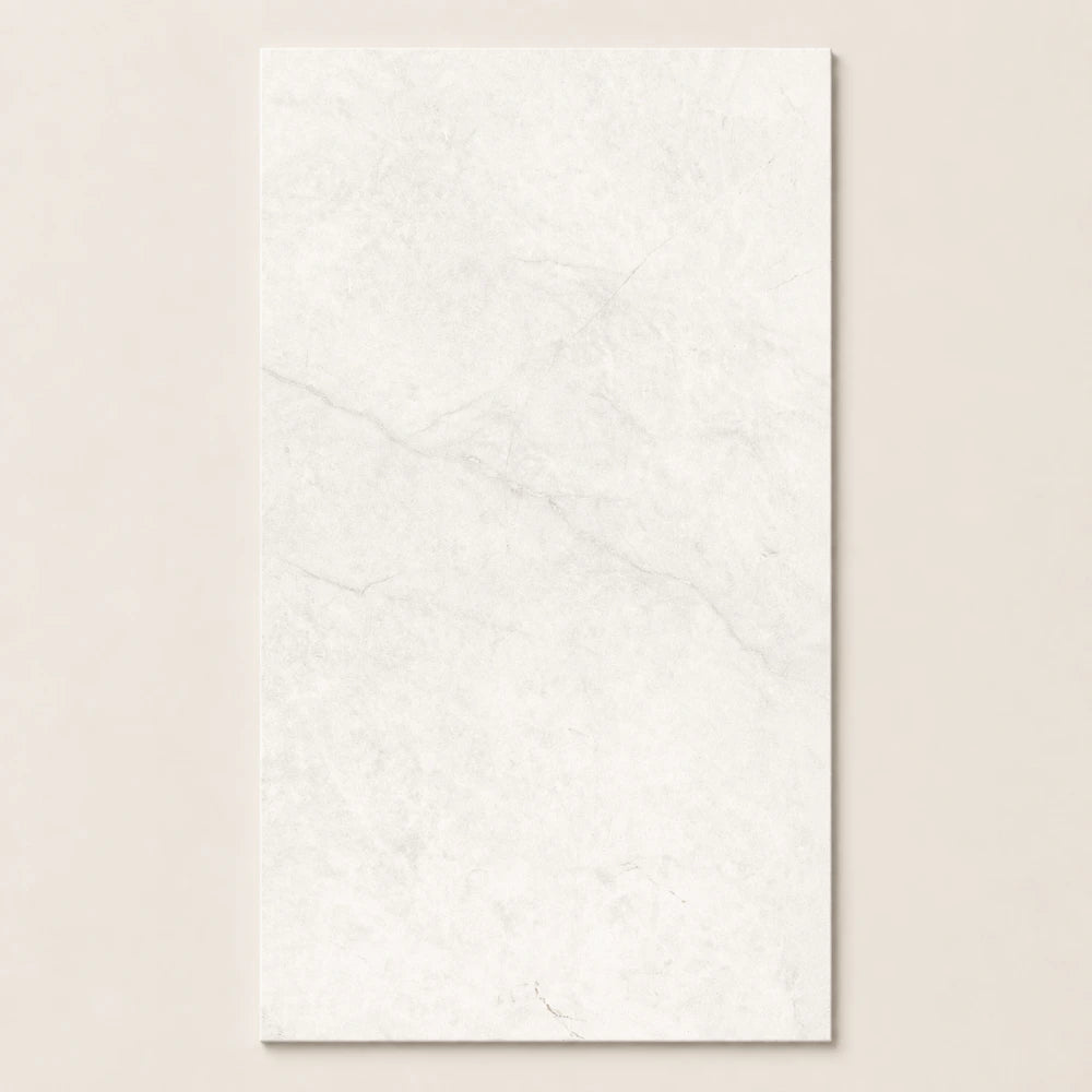 Classica Marble Look Porcelain Tile | P3 Matt Floor & Wall Tile in White