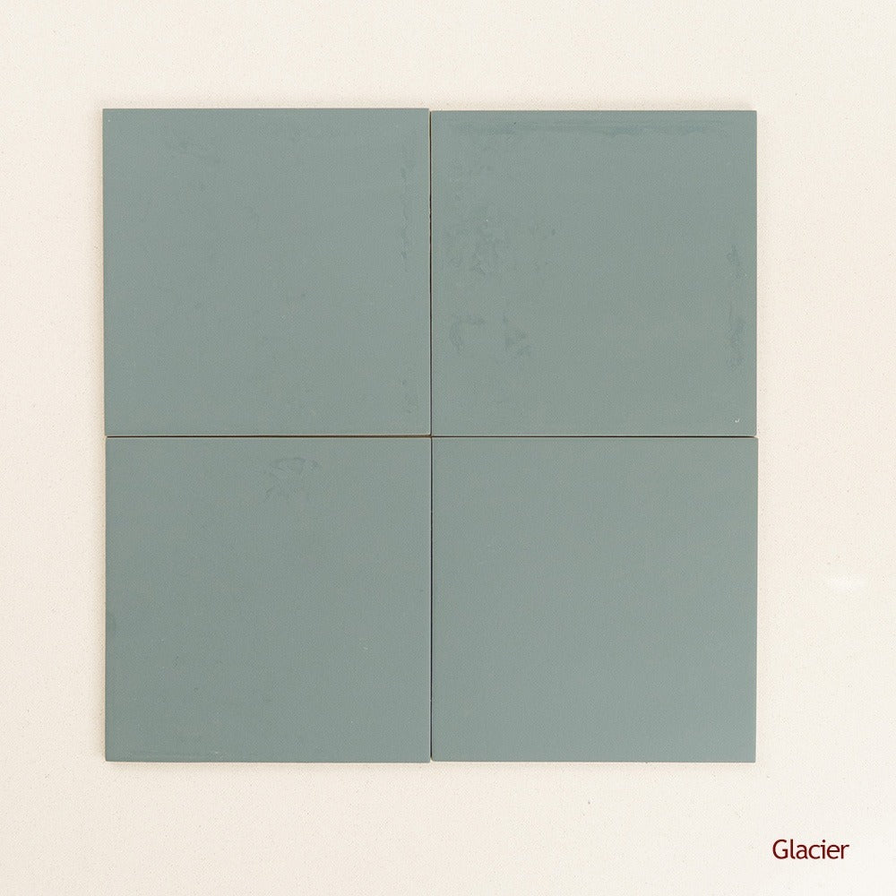 Spanish Bauhome Floor & Wall Cement Look Tile in Glacier, Matt finish