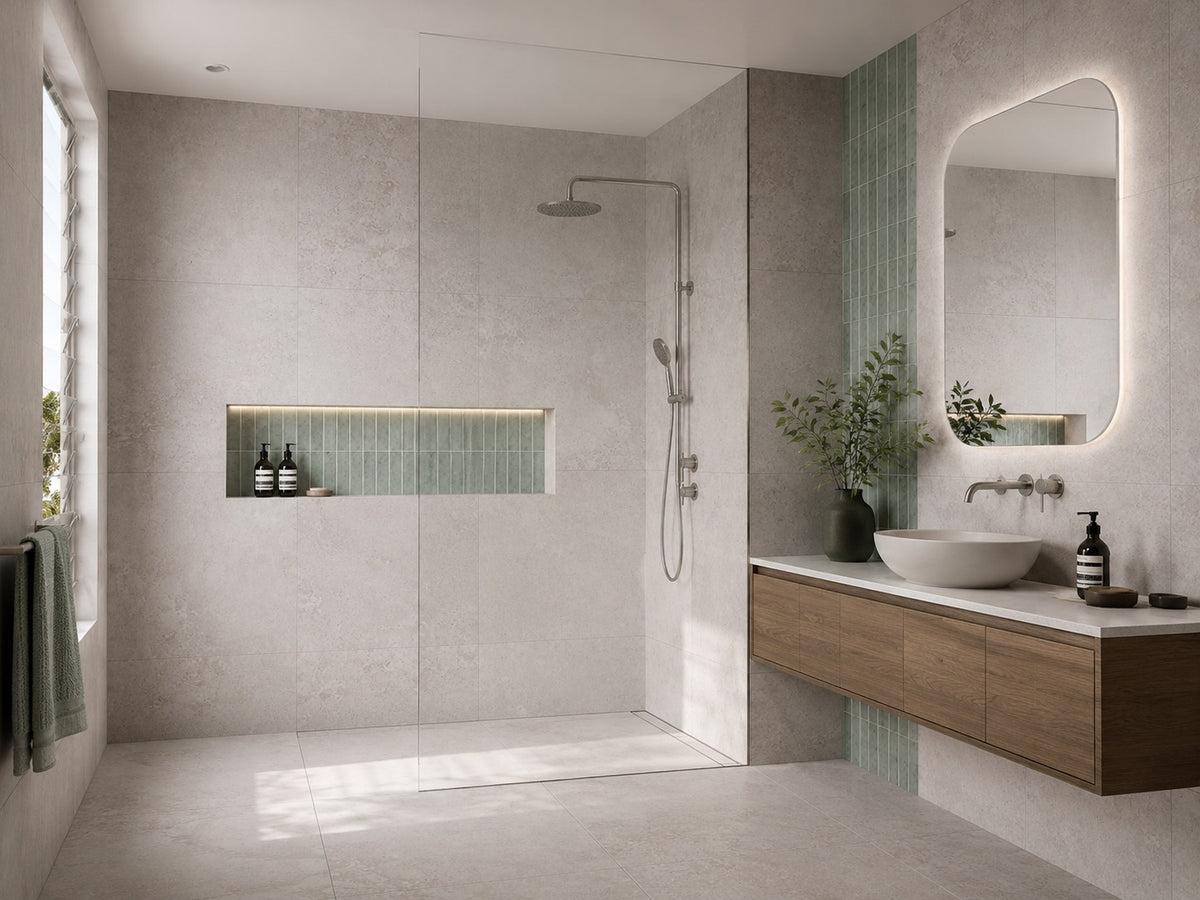 Alps Porcelain Floor & Wall Tile in Beige, Grey & Silver, Matt finish