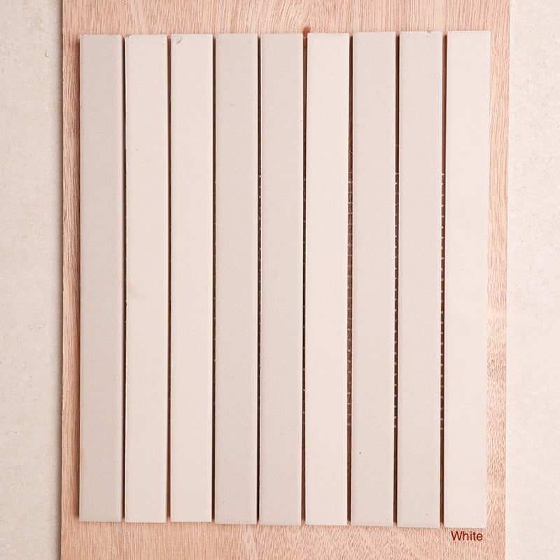 Chalk Series Porcelain 286x260 mm Mosaic in White, Matt finish
