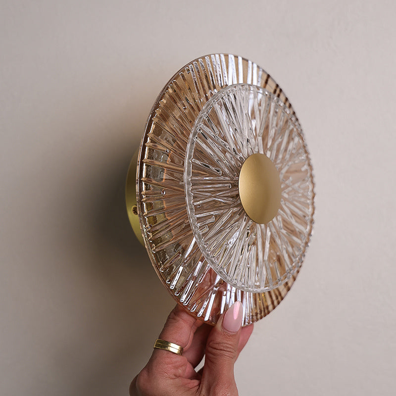 Lunara Natale Wall Sconce Light in Brass Gold