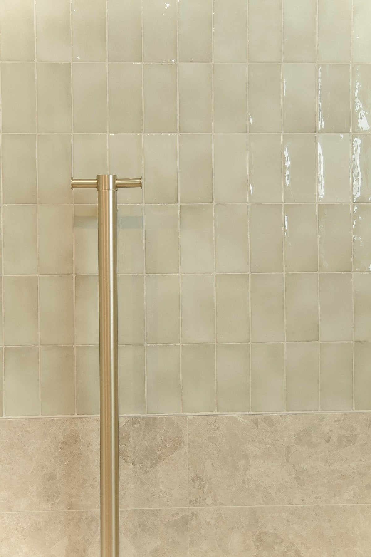 Manacor Series Spanish Handmade Wall Tile in Mint ( Sage Green ), Basil, Moon, Beige, Pink & White, Gloss finish