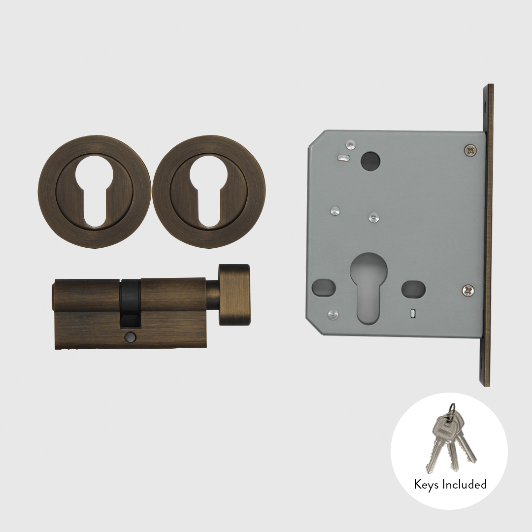 Lock & Entry Door Package in Hermes Grey Marble | Zephra