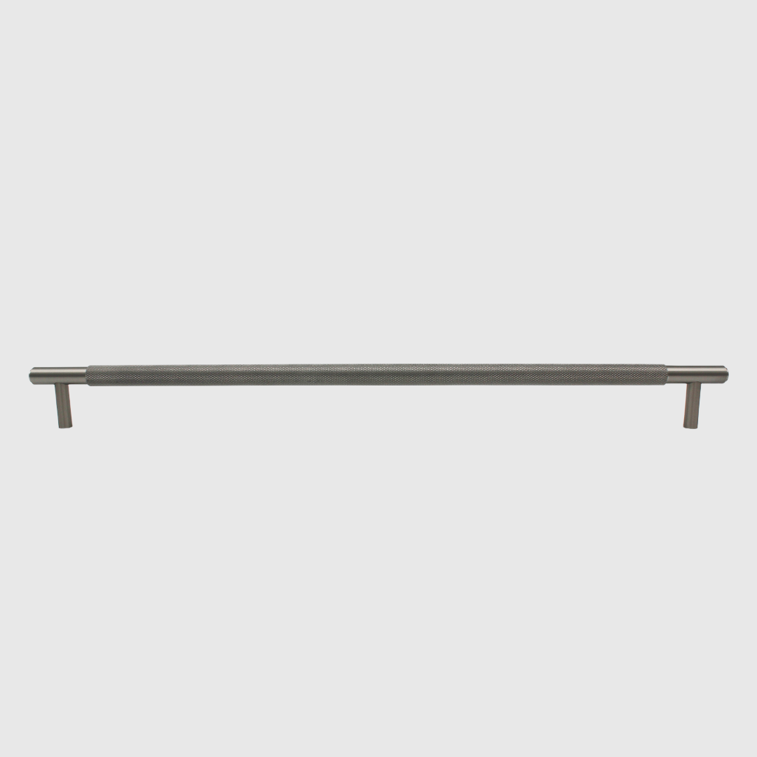 Brushed Nickel - Knurled Cabinet Pull