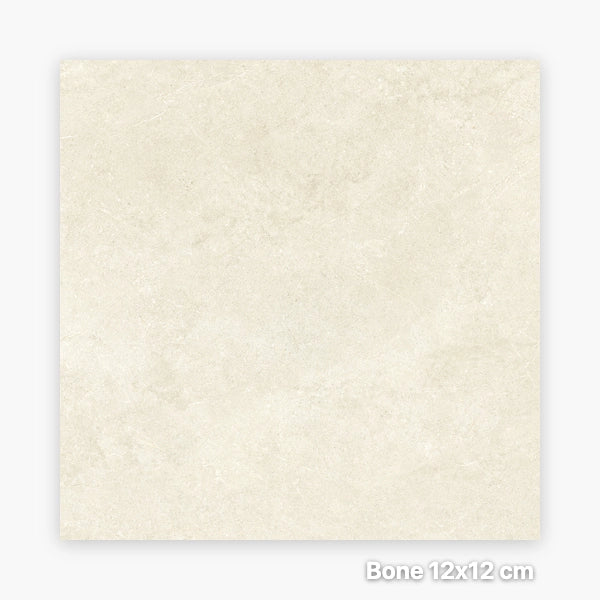 Cairo Limestone Look Porcelain Tile | EZIGrip Indoor Outdoor Tile in Bone, Grip finish
