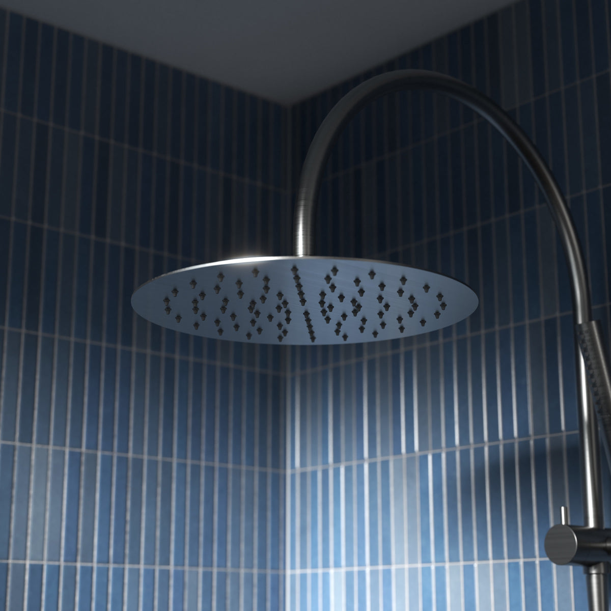 Liano II Rail Shower with Overhead in Chrome | Caroma
