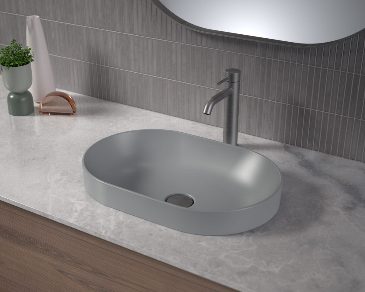 Liano II Mid Tower Basin Mixer in Gunmetal | Caroma