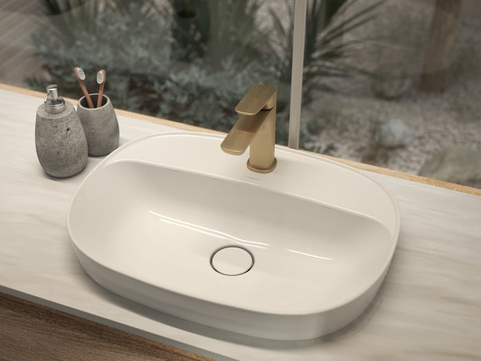 Liano II Basin Mixer in Brushed Brass | Caroma #Colour_Brushed Brass