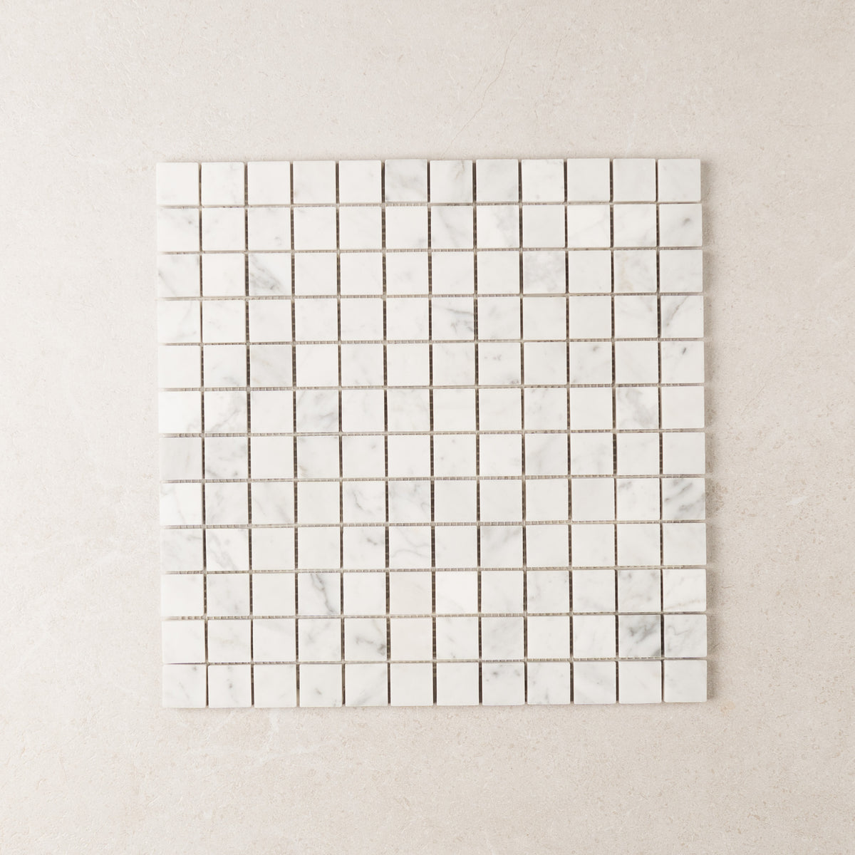 Carrara Square Marble Tile & Mosaic | Tumbled & Honed Natural Stone