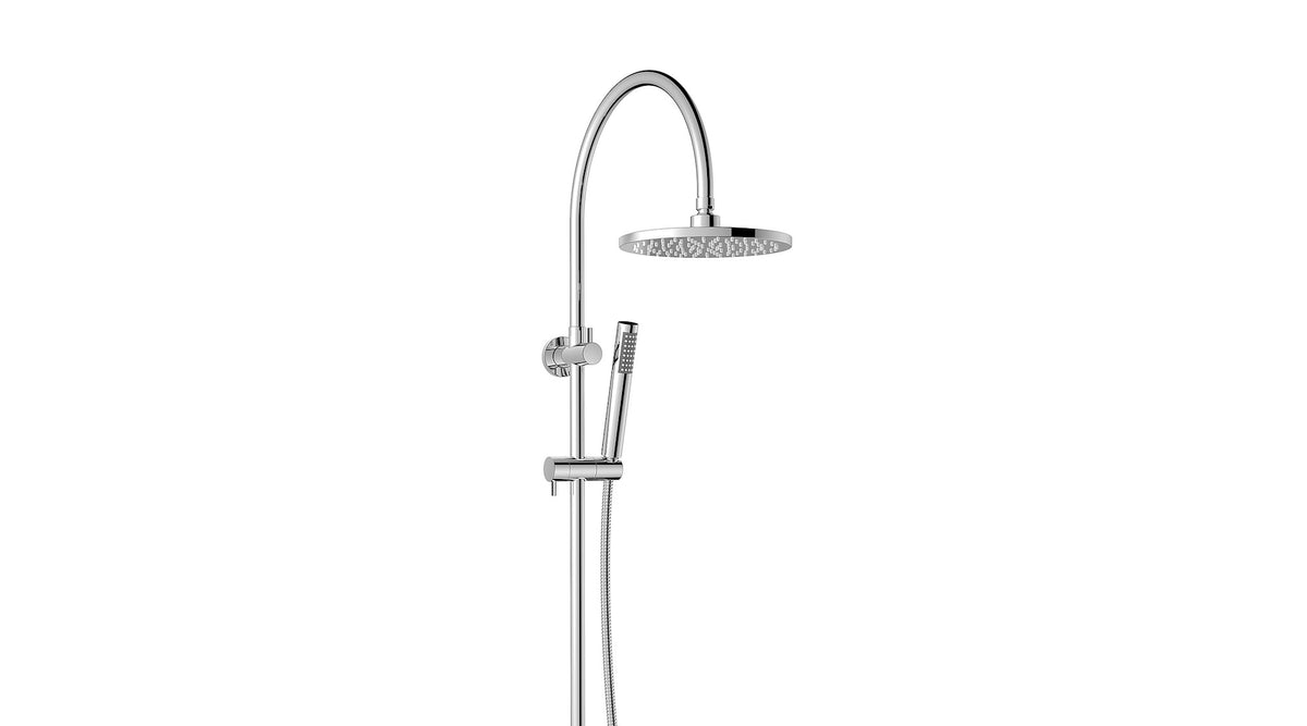 Soul Slimline Gooseneck Shower Set in Chrome | ADP