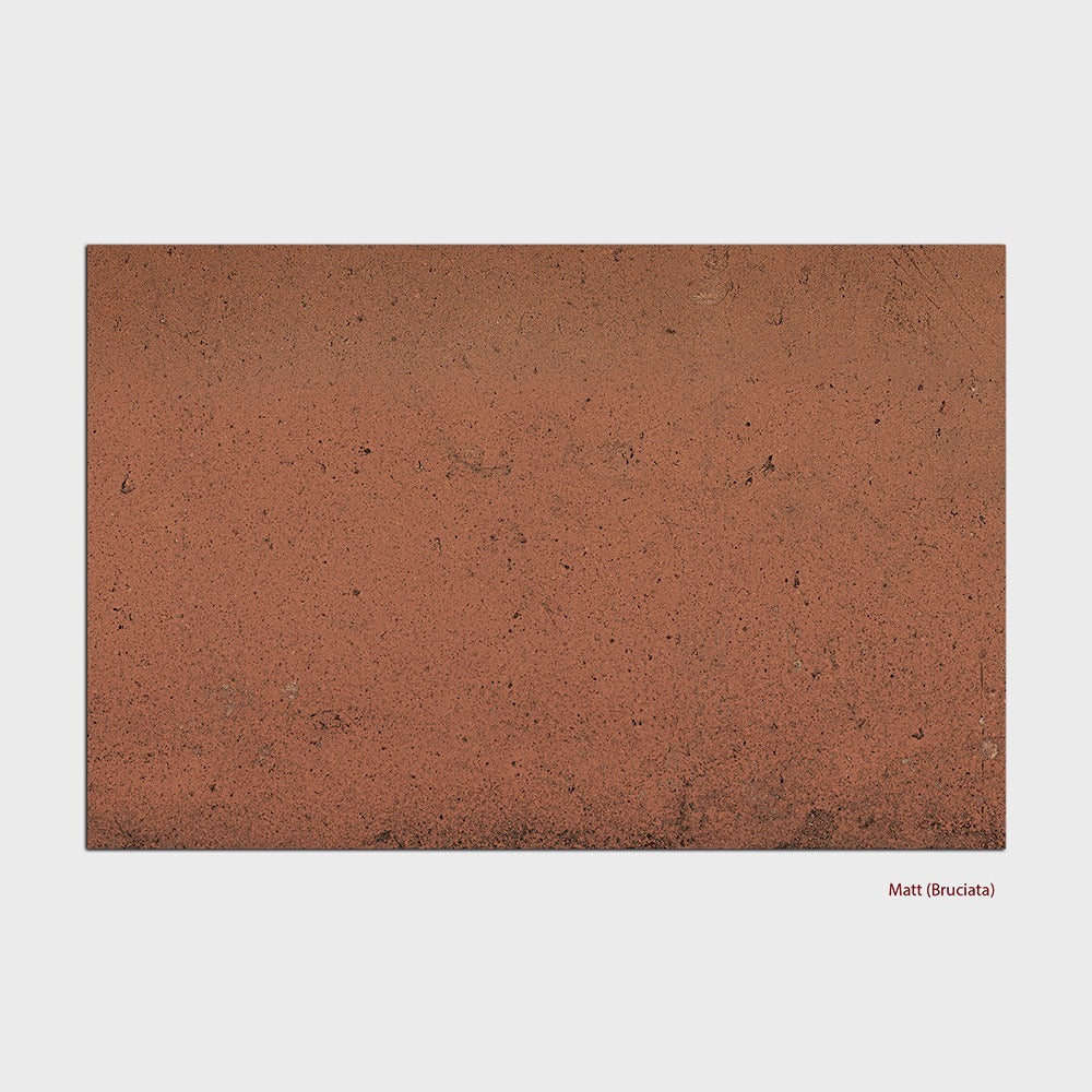 Terra French Pattern Italian Porcelain Tile in Bruciata, Matt finish