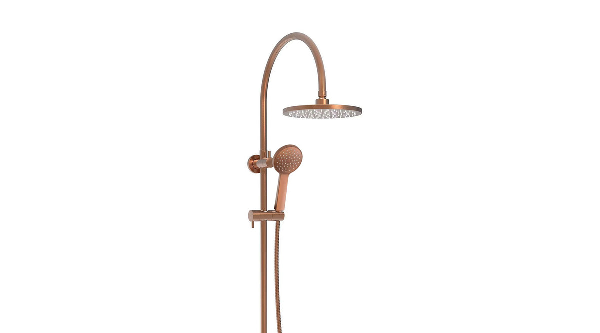 Brushed Copper - Soul Classic Gooseneck Shower Set