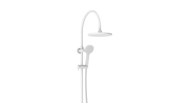 Soul Classic Gooseneck Shower Set in Matte White | ADP #Colour_Matte White