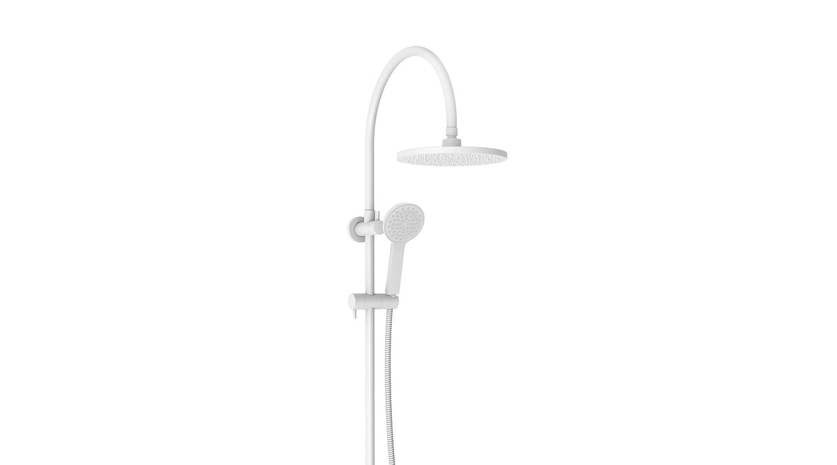 Matte White - Soul Classic Gooseneck Shower Set