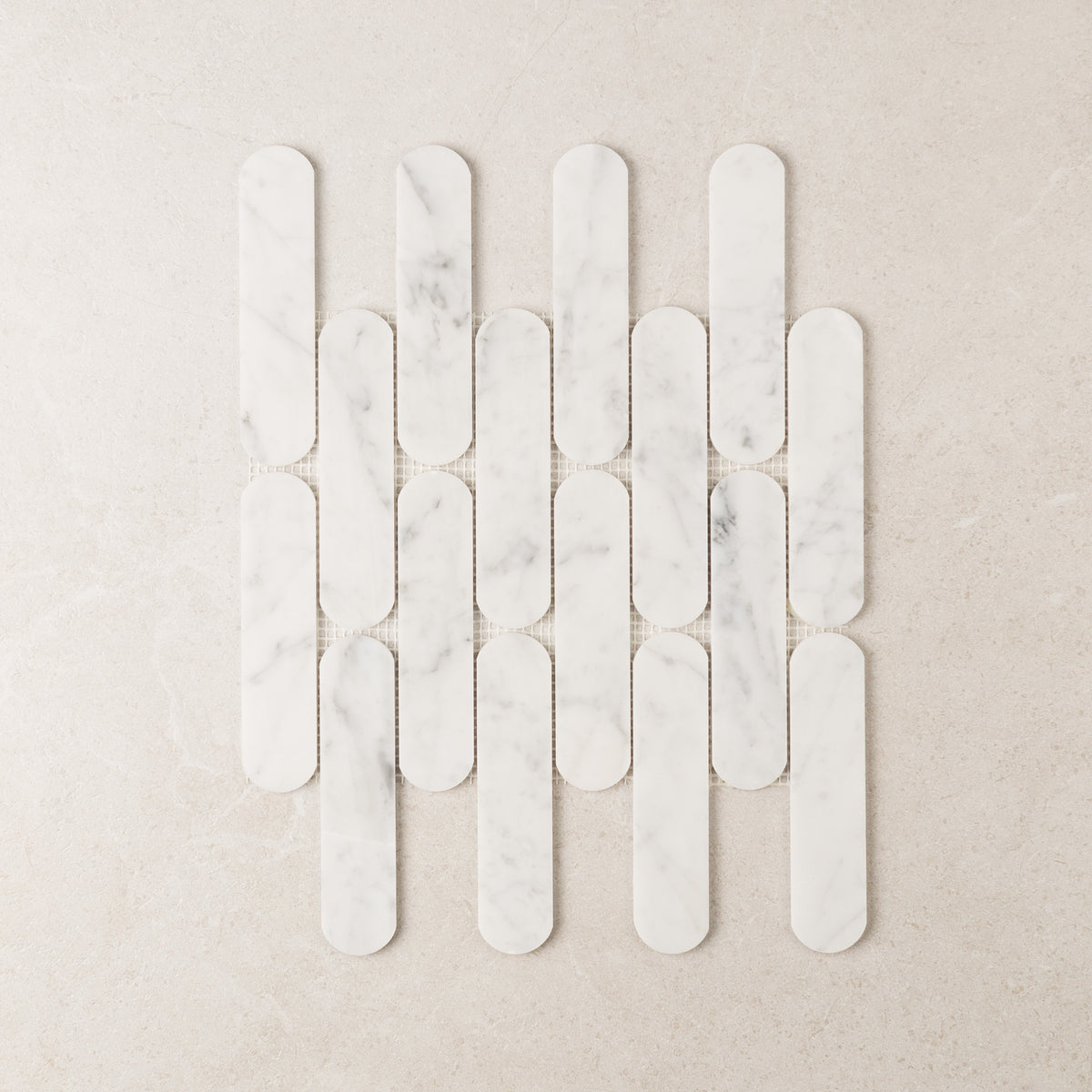 Carrara Connect Marble Mosaic | Honed Natural Stone