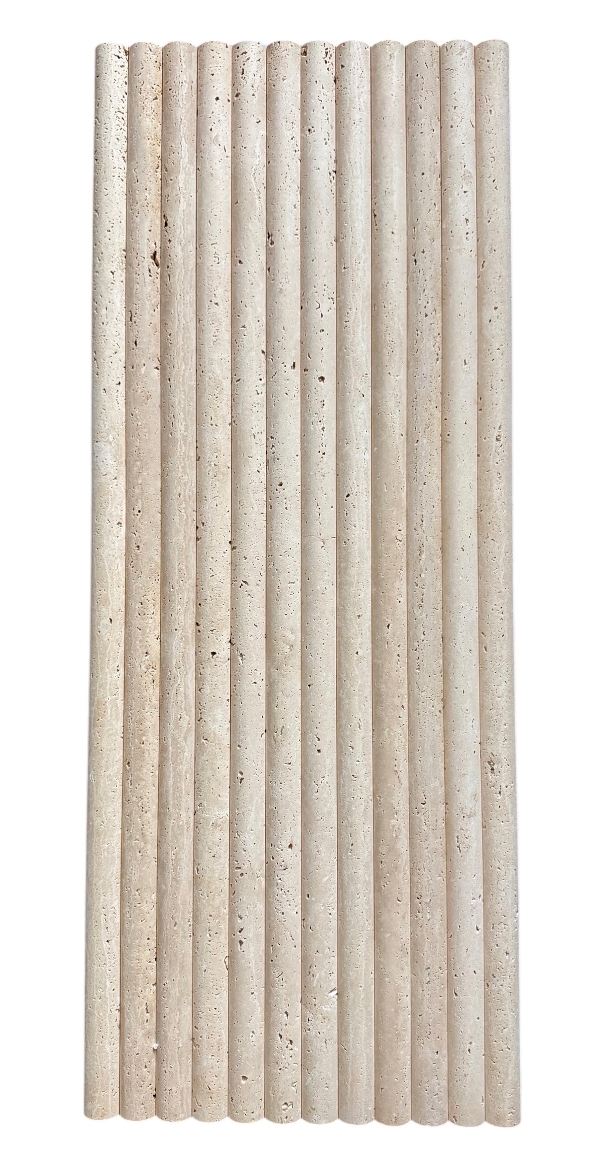 Travertine Bamboo Flute 30 x 900 | Rome & Silver Honed