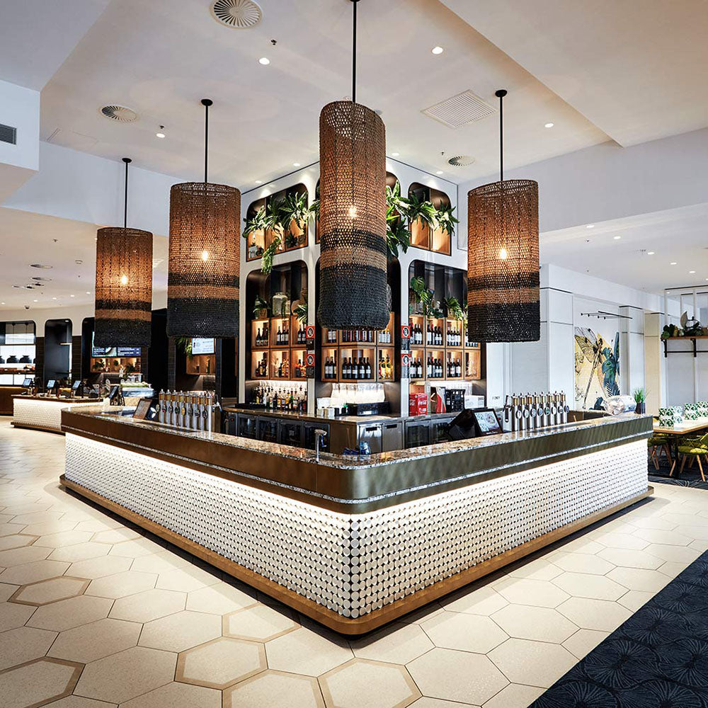 Large-format tiling installed by the Design Tiles Commercial division
