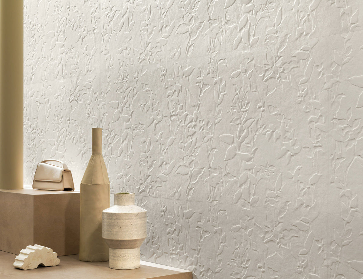 Atlas Concorde 3D Wall Plaster Jasmine textured ceramic wall tile