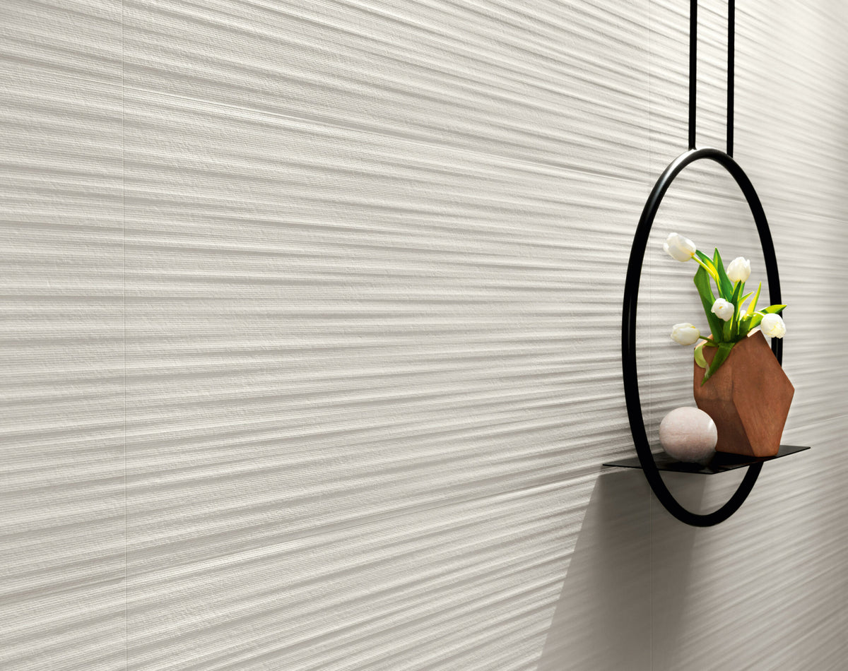 Atlas Concorde 3D Wall Plaster Combed porcelain tile