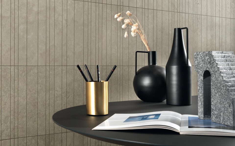 Atlas Concorde Marvel Travertine Pearl Chiselled porcelain tile