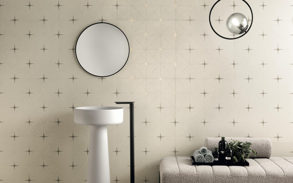 Atlas Concorde Marvel Travertine Pearl Diamond porcelain tile