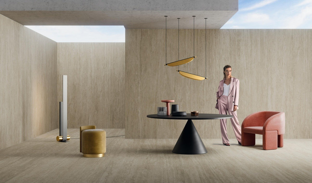 Atlas Concorde Marvel Travertine Pearl porcelain floor and wall tile