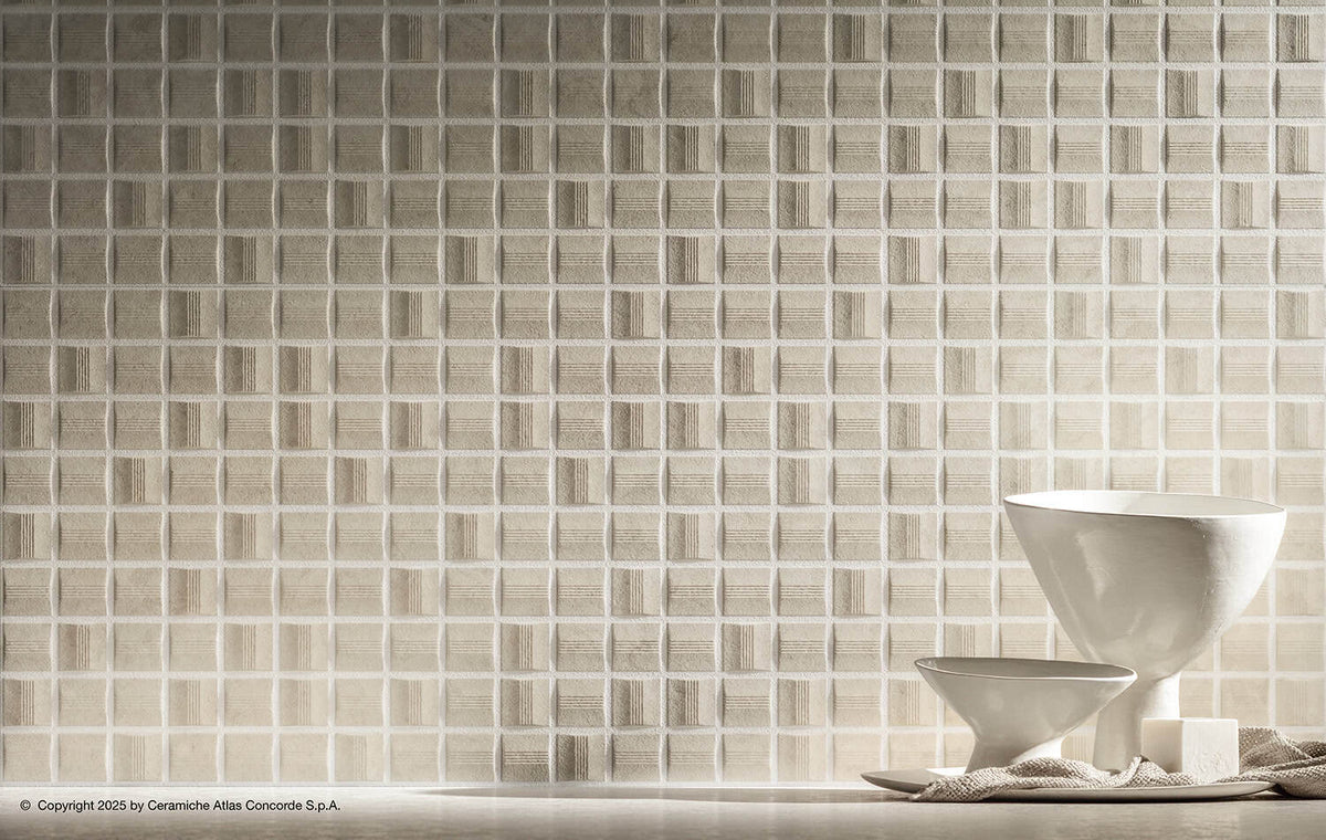 Atlas Concorde Nyra stone-effect ceramic stoneware interior