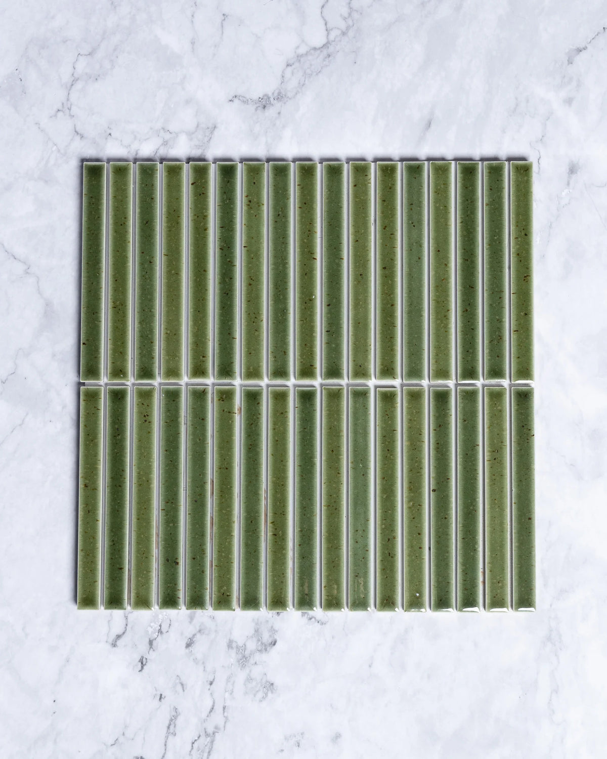 Kazoku Sapporo Olive hand-glazed Japanese finger mosaic