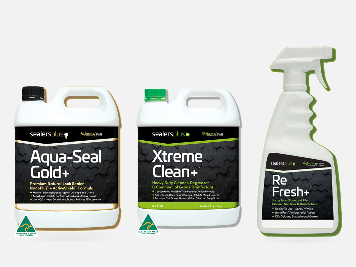 Sealers Plus - Aqua-Seal Gold+, XtremeClean+ and ReFresh+